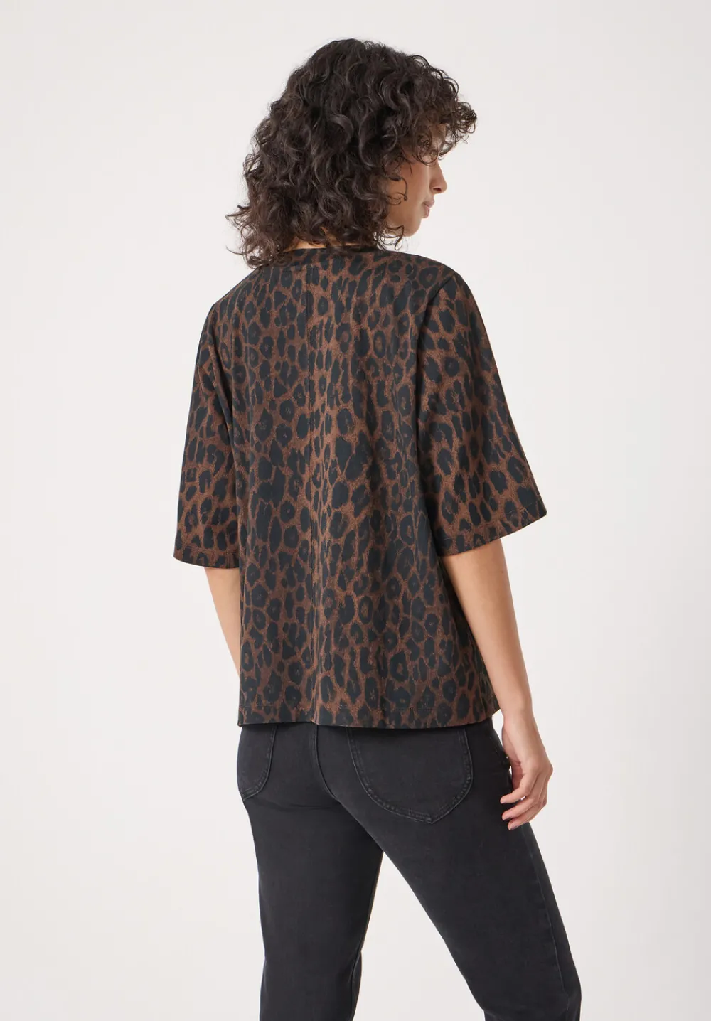 hush Tops & T-Shirts|Romina Leopard Print T-Shirt Soft Leopard