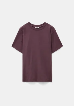 hush Tops & T-Shirts|Rosie Regular Fit Cotton T-Shirt Fudge Brown
