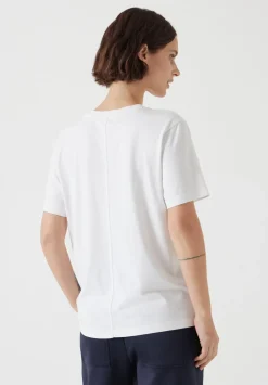 hush Tops & T-Shirts|Rosie Regular Fit Cotton T-Shirt White
