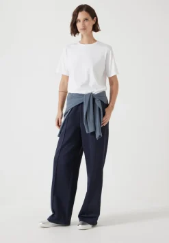 hush Tops & T-Shirts|Rosie Regular Fit Cotton T-Shirt White