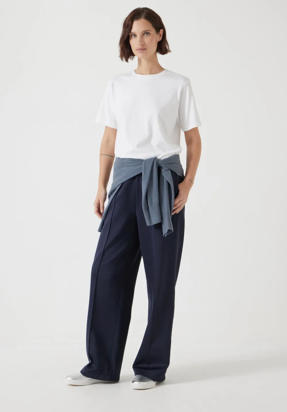 hush Tops & T-Shirts|Rosie Regular Fit Cotton T-Shirt White