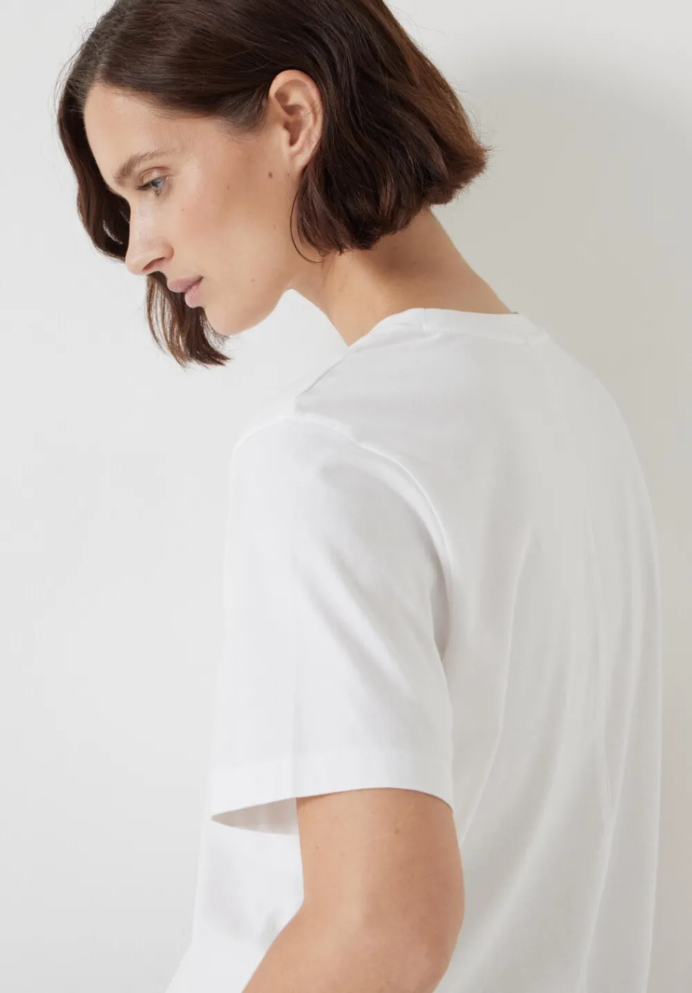 hush Tops & T-Shirts|Rosie Regular Fit Cotton T-Shirt White