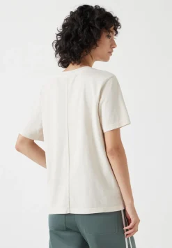 hush Tops & T-Shirts|Rosie Regular Fit Cotton T-Shirt Light Beige
