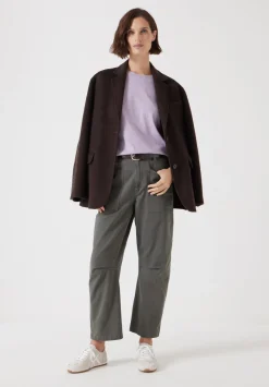 hush Tops & T-Shirts|Rosie Regular Fit Cotton T-Shirt Lilac Purple