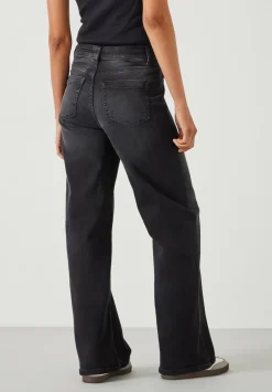 hush Jeans|Rowan Flared Jeans Washed Black
