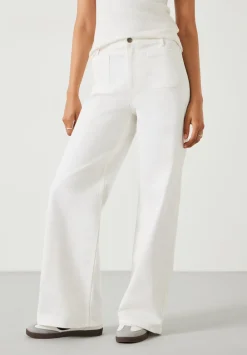 hush Jeans|Rowan Flared Jeans White