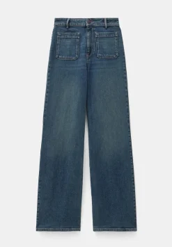 hush Jeans|Rowan Flared Jeans Green Rinse Wash