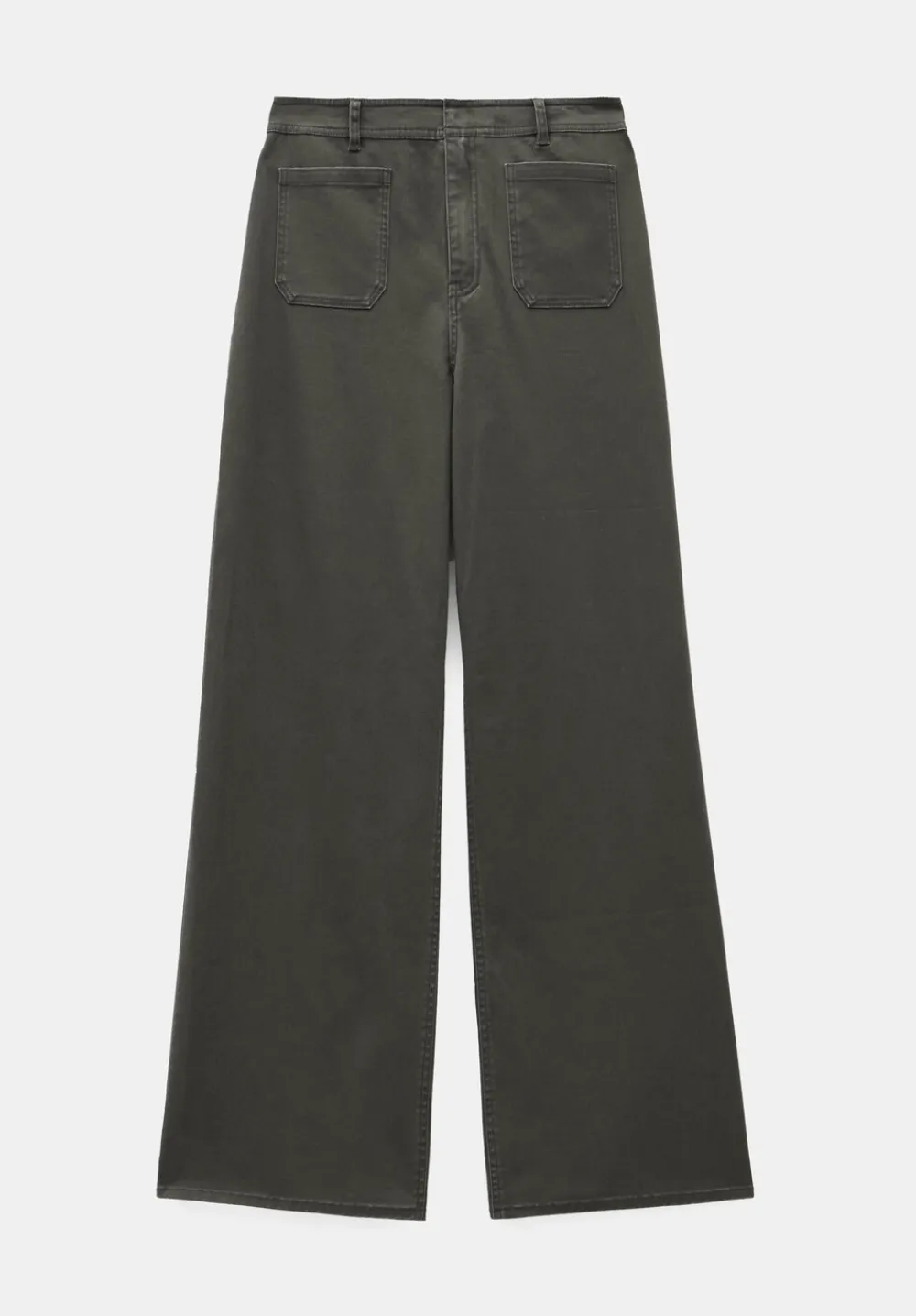 hush Trousers|Rowan Flared Trousers Khaki
