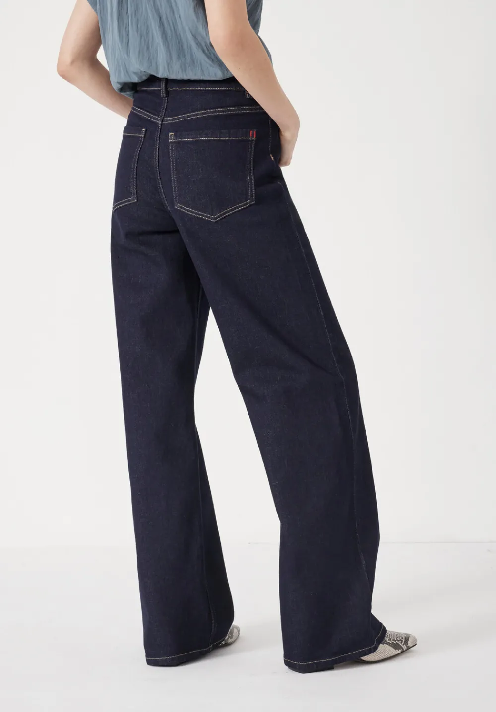 hush Jeans|Rowan Welt Pocket Flared Jeans Rinse wash