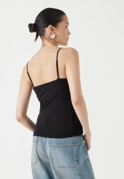 hush Tops & T-Shirts|Ruched Front Cami Black