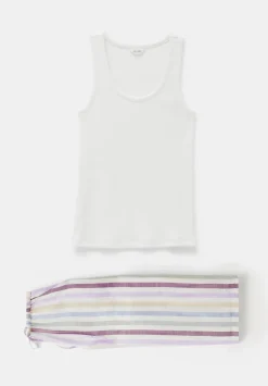 hush Pyjamas & Nightwear|Rudie Stripe Trouser Pyjama Set Multicolour Stripe