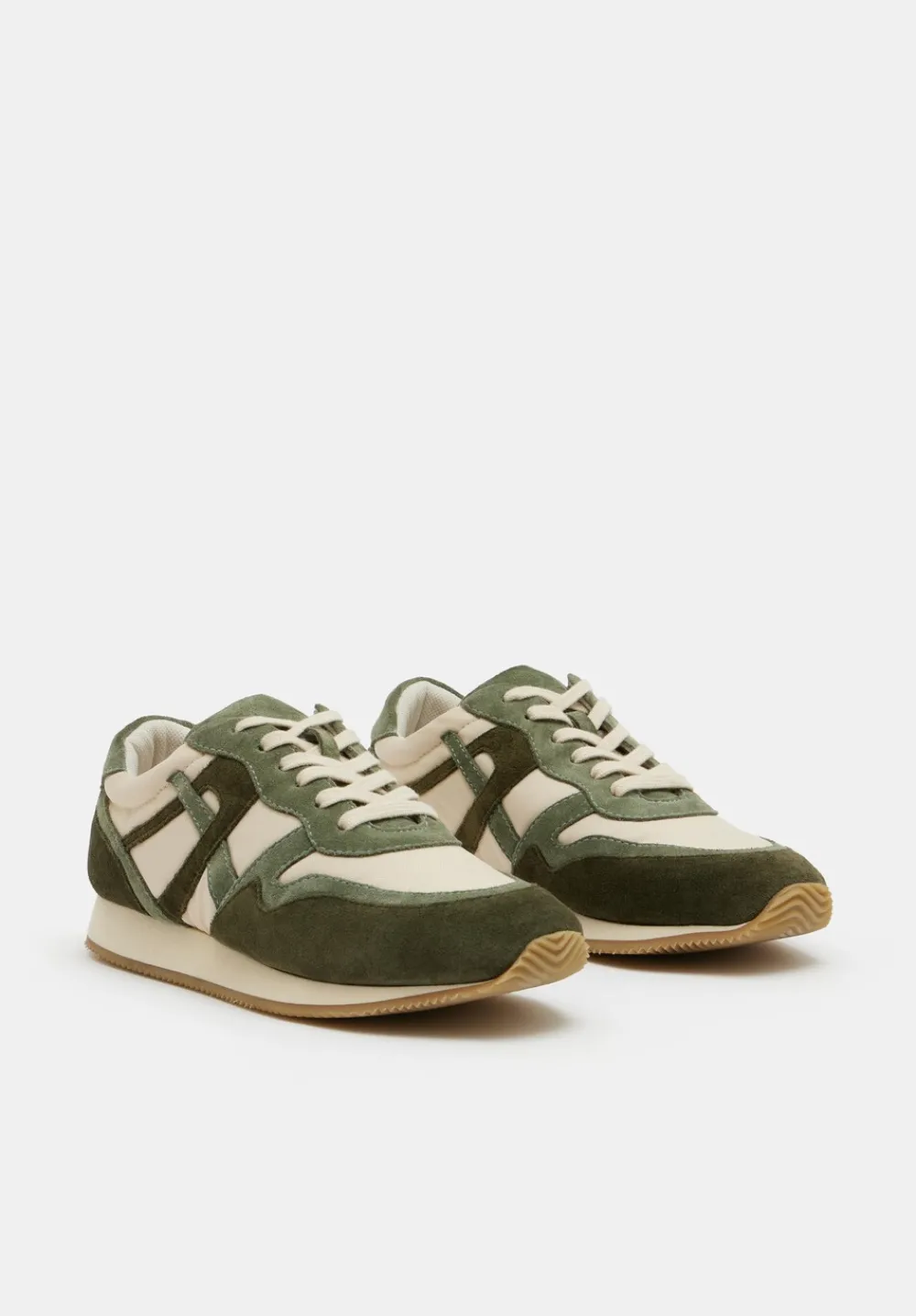 hush Trainers|Rylee Retro Trainer Olive Green