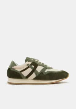 hush Trainers|Rylee Retro Trainer Olive Green