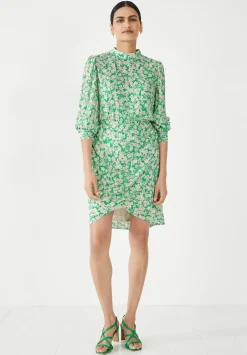 hush Dresses|Sammy Mini Dress Meadow Ditsy Green
