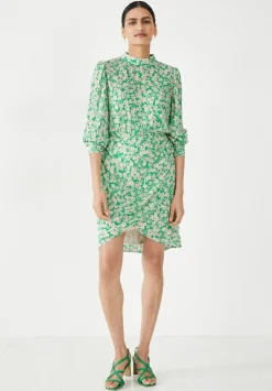 hush Dresses|Sammy Mini Dress Meadow Ditsy Green