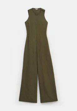 hush Jumpsuits|Sandy Fluid Wide Leg Jumpsuit Dark Green