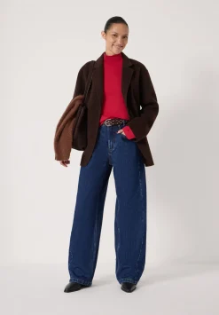 hush Jeans|Saskia Straight Seamed Jeans Rinse wash