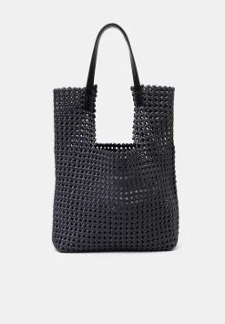 hush Bags|Satin Weave Tote Bag Slate Grey