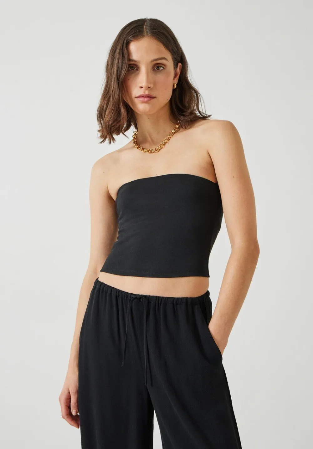 hush Tops & T-Shirts|Skylah Bandeau Top Black
