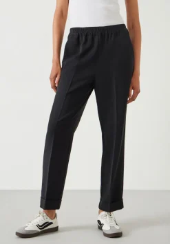 hush Trousers|Slim Fit Trousers Black