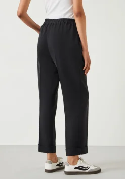 hush Trousers|Slim Fit Trousers Black