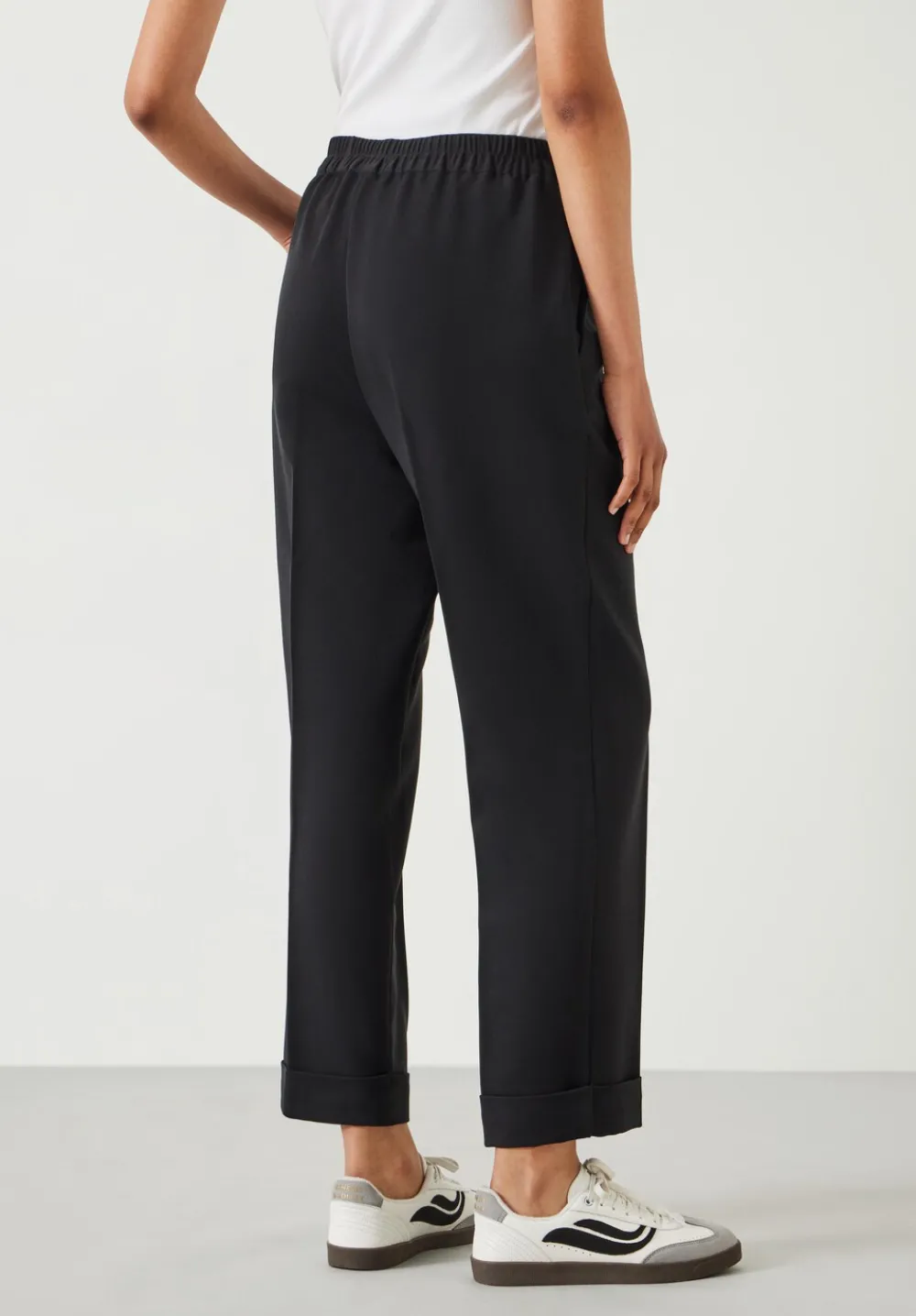 hush Trousers|Slim Fit Trousers Black