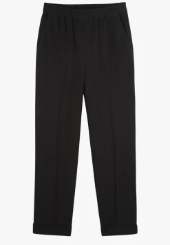hush Trousers|Slim Fit Trousers Black