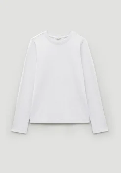 hush Tops & T-Shirts|Slim Long Sleeve T-Shirt White