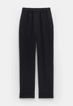 hush Trousers|Slim Pull On Suit Trousers Black