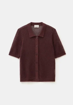 hush Tops & T-Shirts|Jumpers & Cardigans|Soft Mesh Knitted Top Fudge Brown