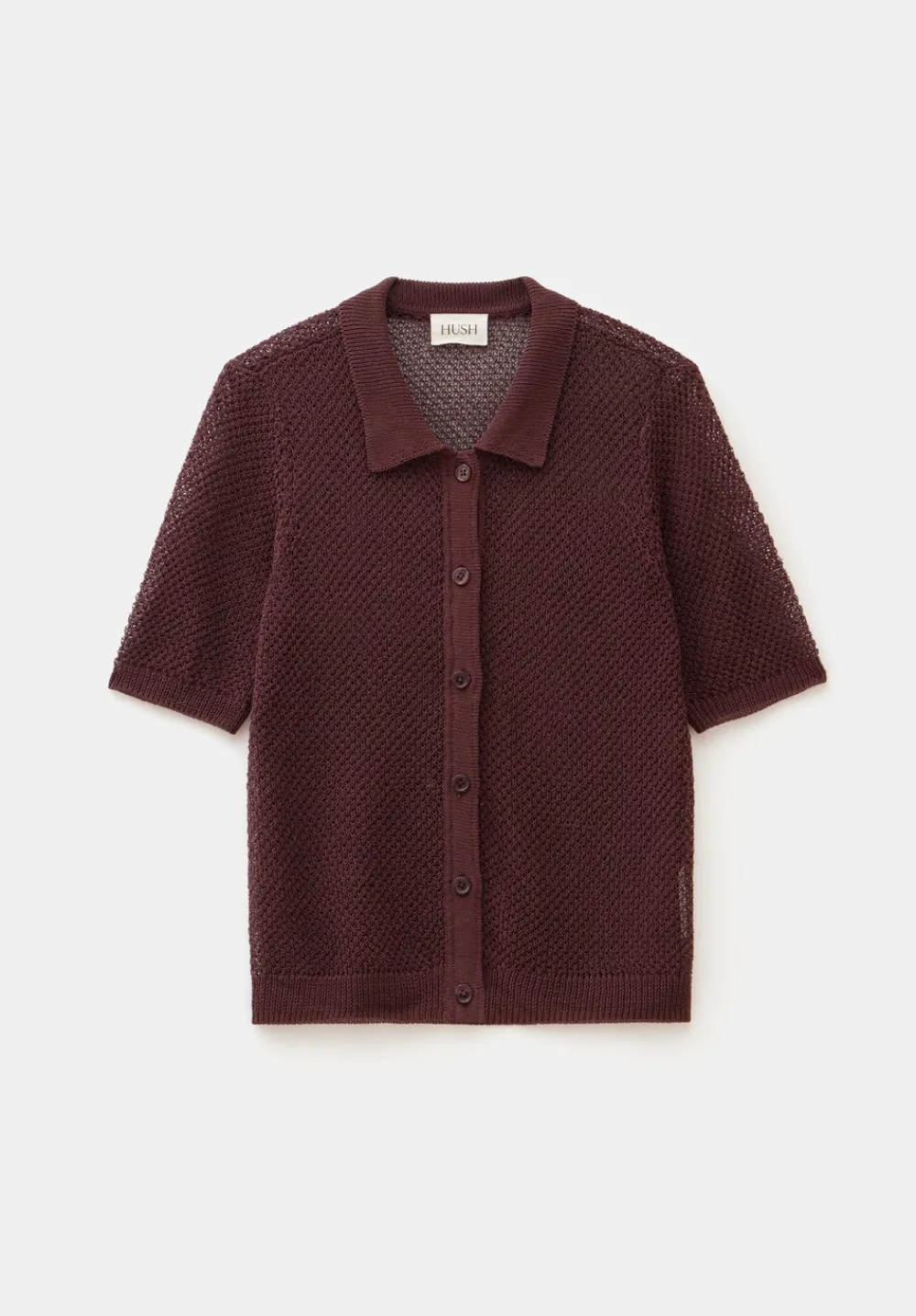 hush Tops & T-Shirts|Jumpers & Cardigans|Soft Mesh Knitted Top Fudge Brown