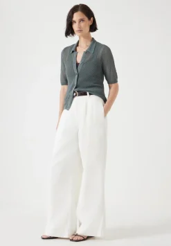 hush Tops & T-Shirts|Jumpers & Cardigans|Soft Mesh Knitted Top Sage Green