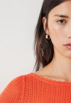 hush Jumpers & Cardigans|Sophia Boat Neck Lightweight Jumper Coral