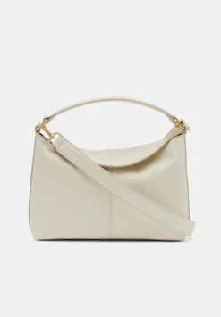 hush Bags|Stevie Leather Crossbody Bag Off White