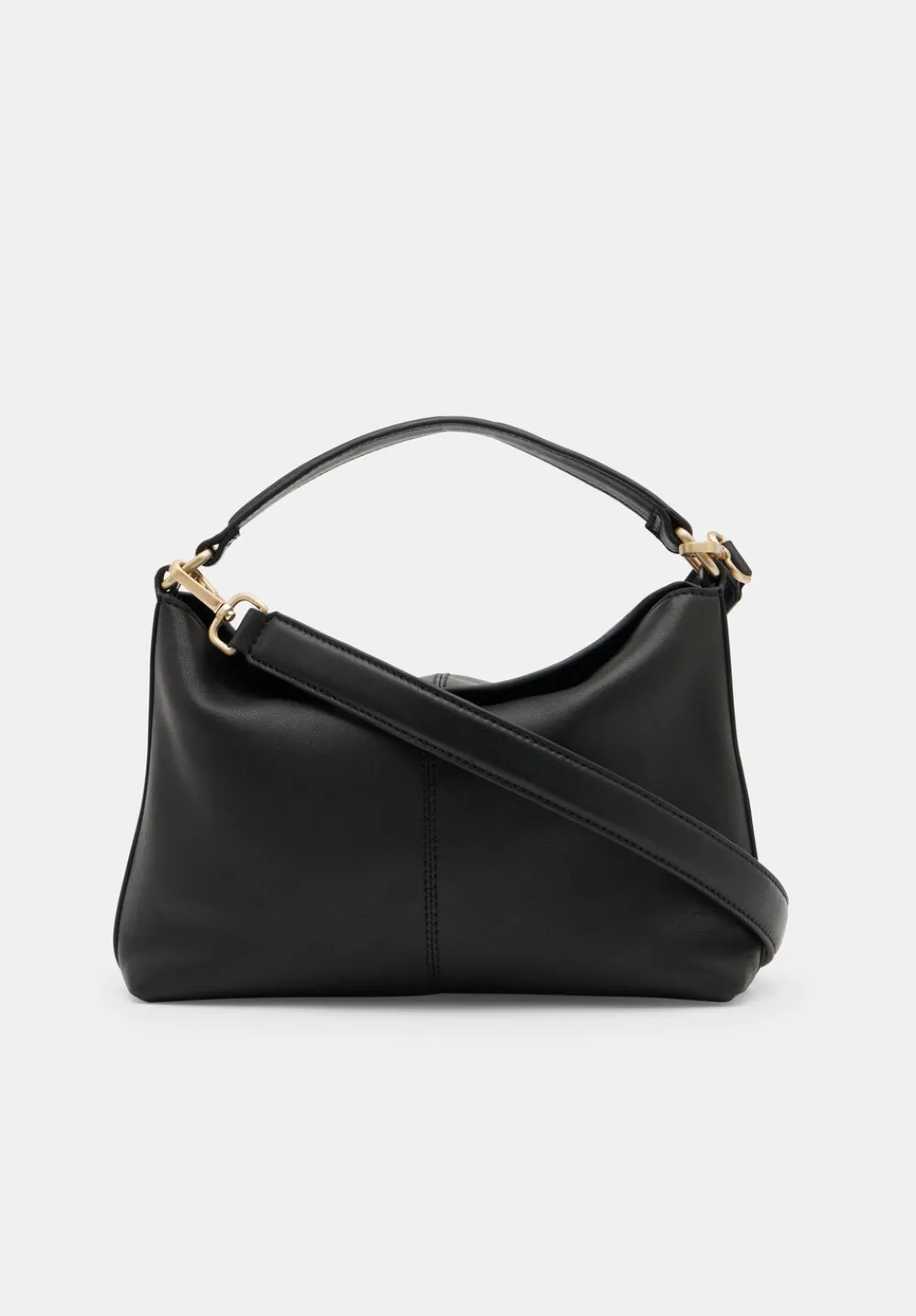 hush Bags|Stevie Leather Crossbody Bag Black