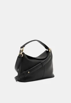 hush Bags|Stevie Leather Crossbody Bag Black
