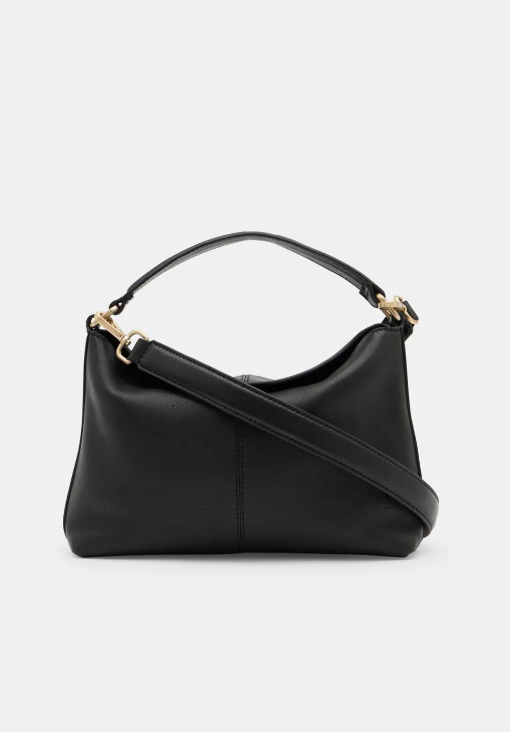 hush Bags|Stevie Leather Crossbody Bag Black