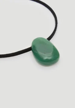 hush Jewellery|Stone Cord Necklace Deep Green