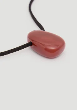 hush Jewellery|Stone Cord Necklace Deep Red