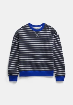 hush Sweatshirts & Hoodies|Stripe Sweatshirt Navy