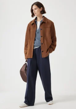 hush Jackets & Coats|Suede Jacket Tan Brown