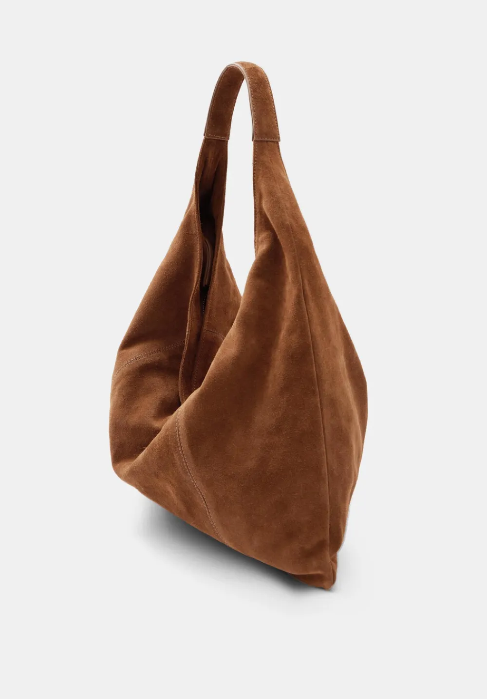 hush Bags|Suede Tote Bag Tan Brown
