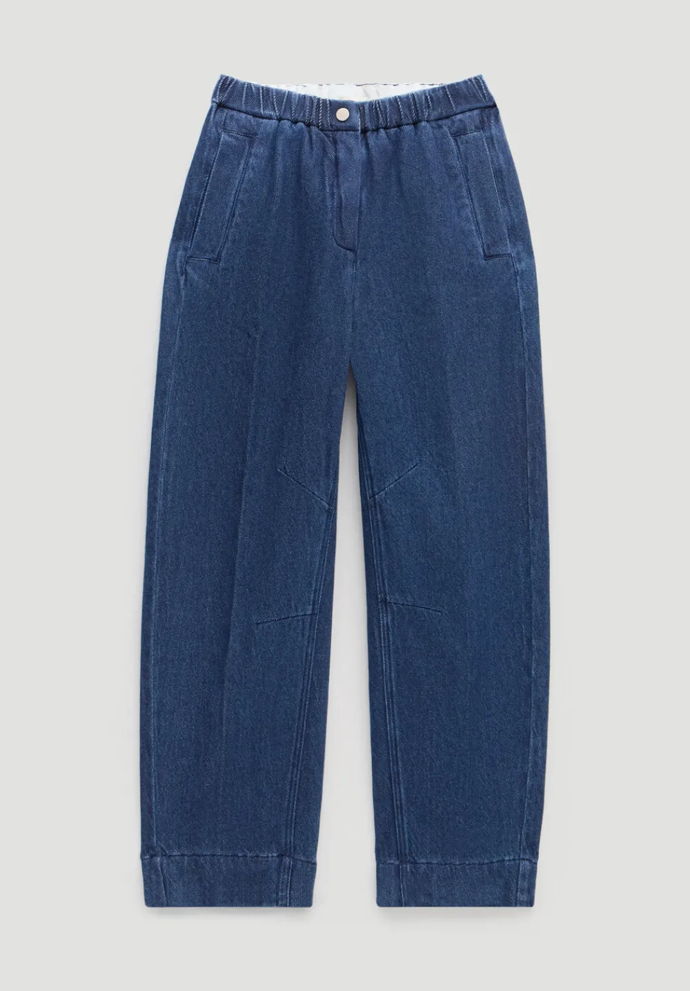 hush Jeans|Supersoft Denim Barrel Leg Jeans Indigo Blue