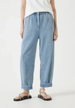 hush Jeans|Supersoft Denim Jack Barrel Leg Jeans Light Blue Authentic