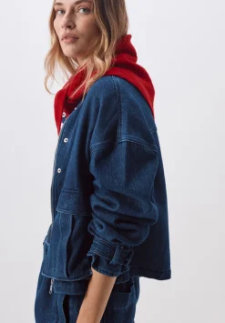 hush Jackets & Coats|Supersoft Denim Melinda Jacket Indigo Blue