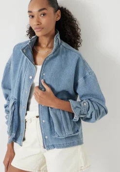 hush Jackets & Coats|Supersoft Denim Melinda Jacket Light Blue Authentic