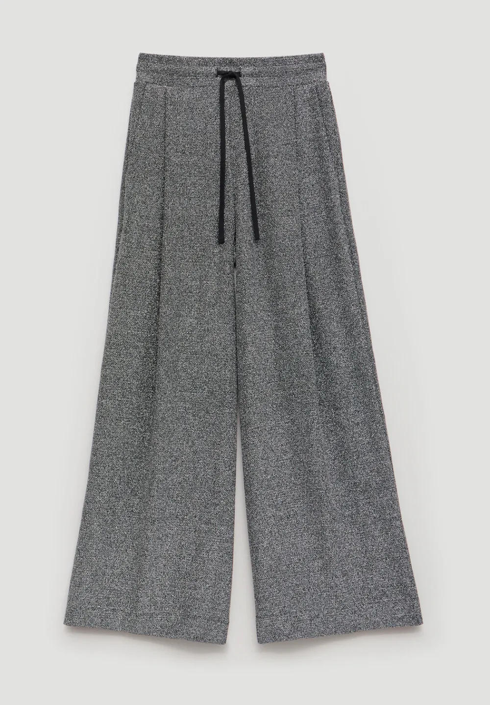 hush Joggers & Leggings|Trousers|Taylor Metallic Wide Leg Trouser Silver Metallic