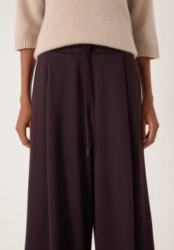 hush Joggers & Leggings|Trousers|Taylor Wide Leg Trouser Dark Plum Purple