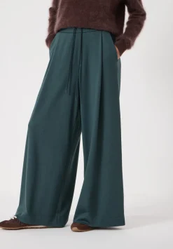 hush Joggers & Leggings|Trousers|Taylor Wide Leg Trouser Teal Green