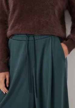 hush Joggers & Leggings|Trousers|Taylor Wide Leg Trouser Teal Green